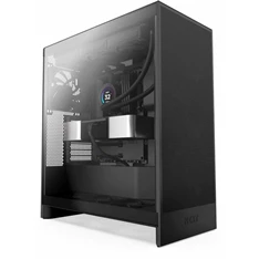 NZXT H7 Flow 2024 Fekete (Táp nélküli) ablakos ATX ház