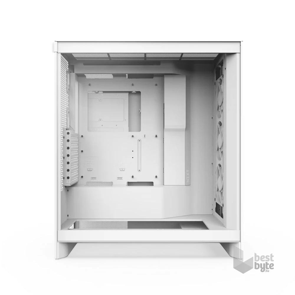 NZXT H7 Flow 2024 RGB Fehér (Táp nélküli) ablakos ATX ház