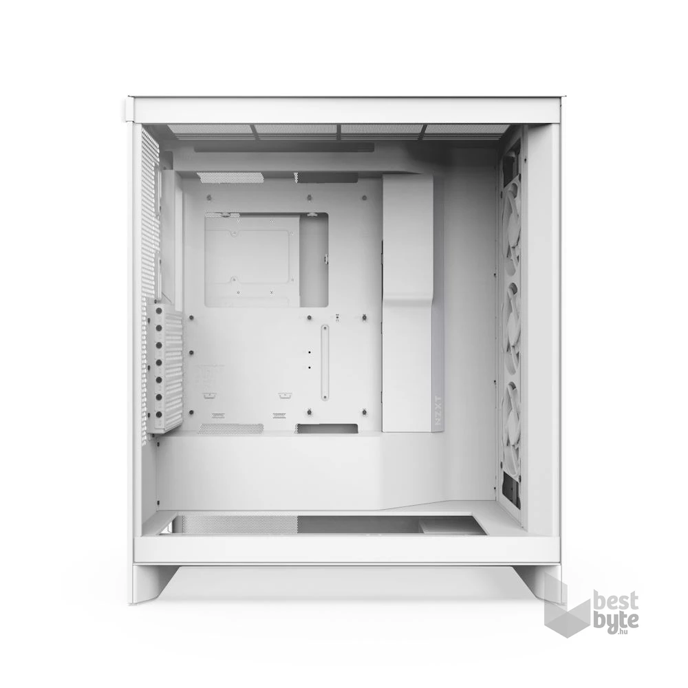 NZXT H7 Flow 2024 RGB Fehér (Táp nélküli) ablakos ATX ház