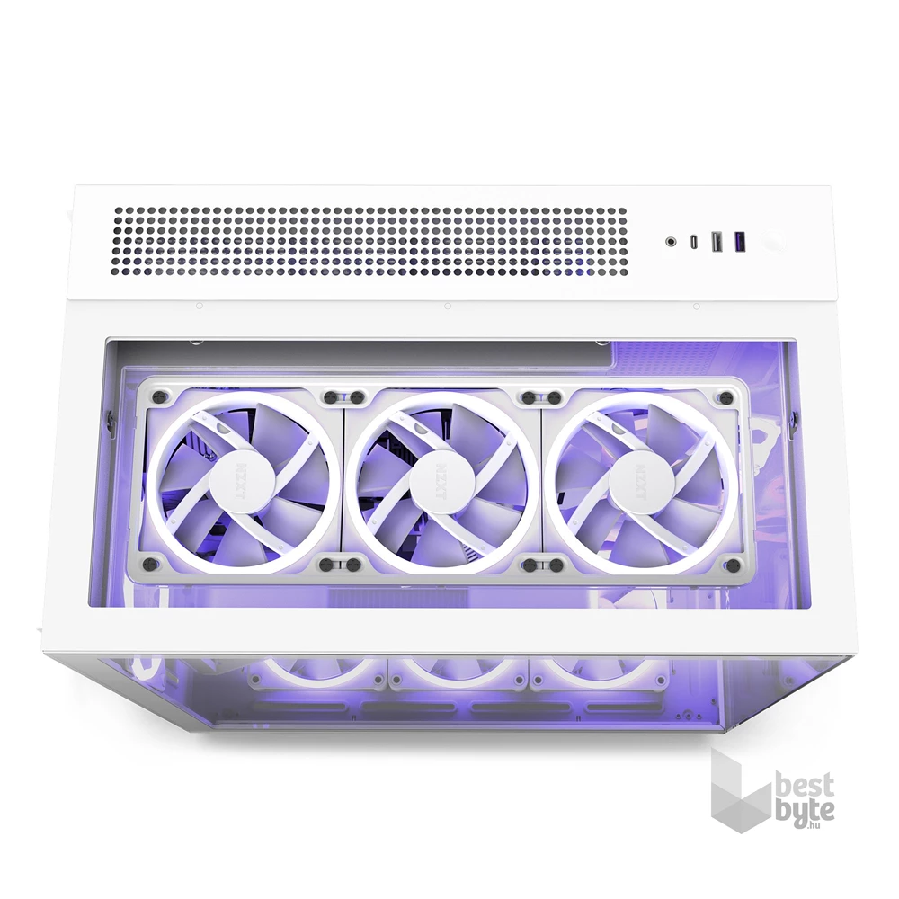 NZXT H9 Elite Fehér (Táp nélküli) ablakos ATX ház
