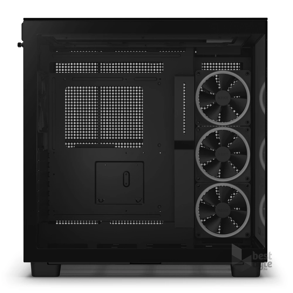 NZXT H9 Elite Fekete (Táp nélküli) ablakos ATX ház