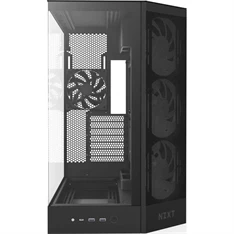 NZXT H9 Flow RGB 2025 fekete (táp nélküli) ablakos ATX ház