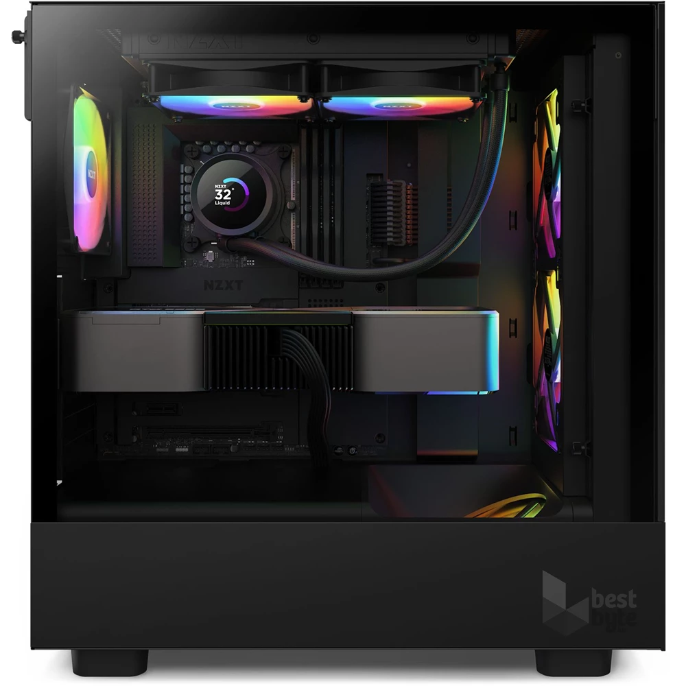 NZXT Kraken 240 240mm 2x120mm AIO RGB LCD fekete vízhűtéses processzor hűtő