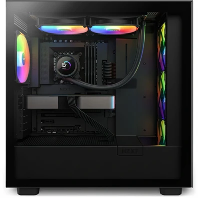 NZXT Kraken 280 280mm 2x140mm AIO RGB fekete vízhűtéses processzor hűtő