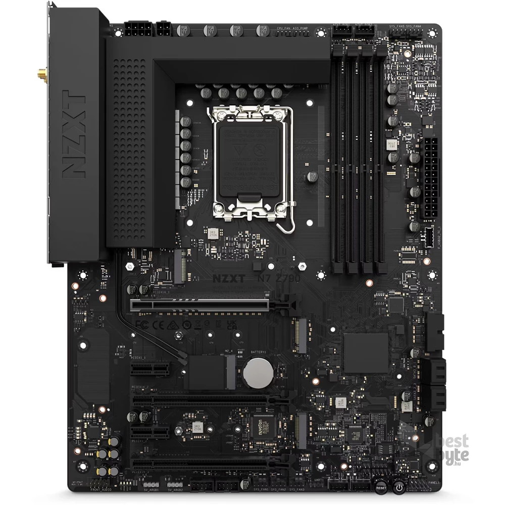 NZXT N7 Z790 Wi-Fi Intel Z790 LGA1700 ATX fekete alaplap
