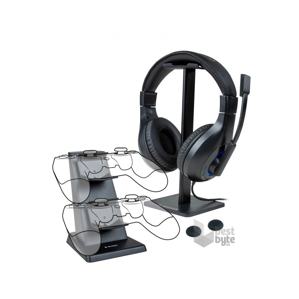 Nacon 2807402 Essential Pack PS4 headset csomag (Újracsomagolt)