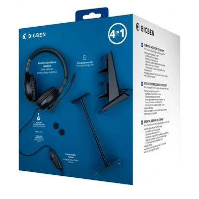Nacon 2807402 Essential Pack PS4 headset csomag (Újracsomagolt)