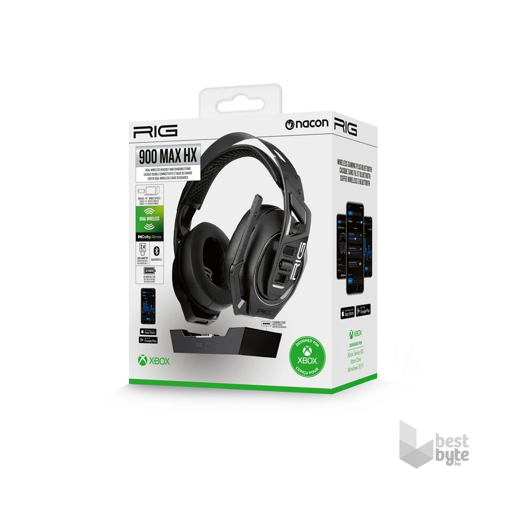 Nacon 2809611 RIG 900 MAX HS XBOX fekete gamer headset