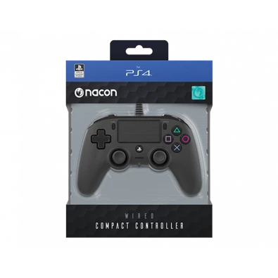 Nacon Compact PS4 fekete vezetékes kontroller