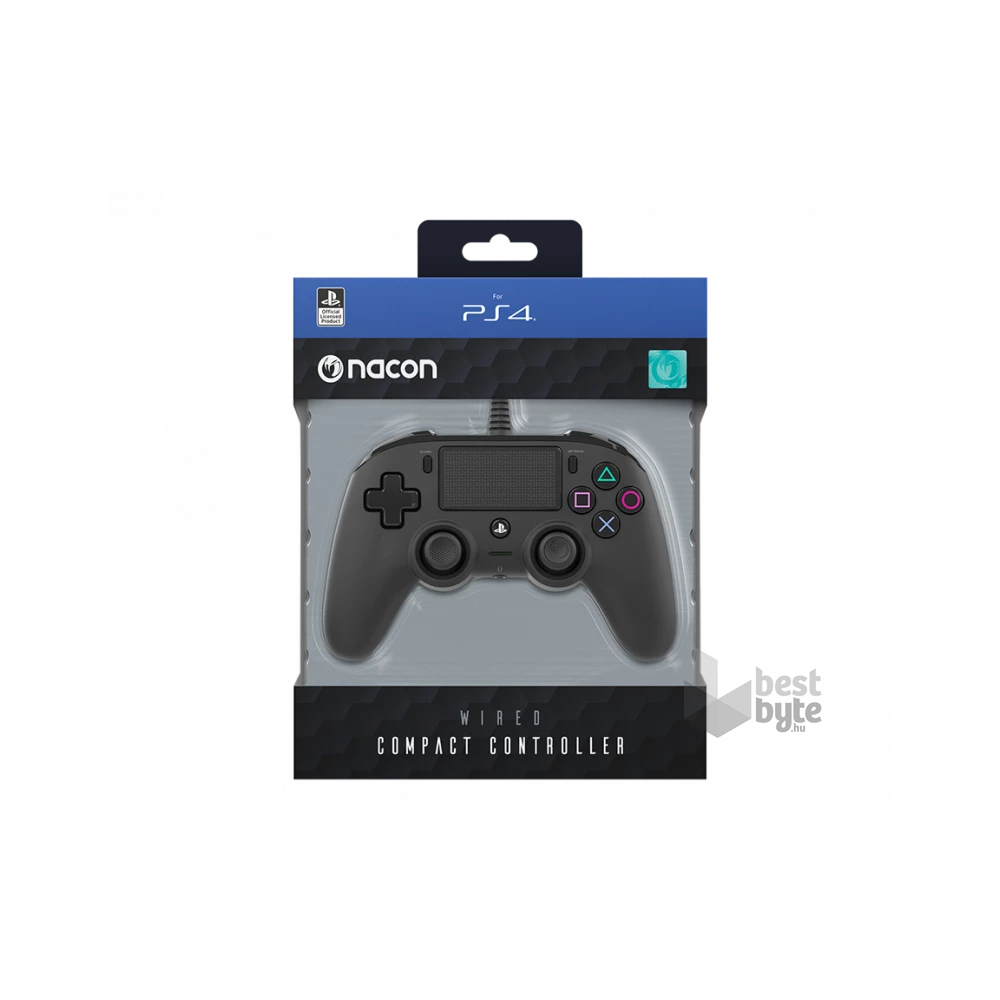 Nacon 2804959 Compact PS4 vezetékes fekete kontroller