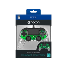 Nacon 2804956 Compact PS4 vezetékes átlátszó-halványzöld kontroller