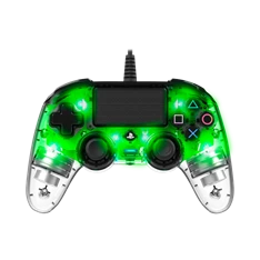 Nacon 2804956 Compact PS4 vezetékes átlátszó-halványzöld kontroller