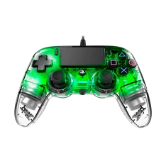 Nacon 2804956 Compact PS4 vezetékes átlátszó-halványzöld kontroller