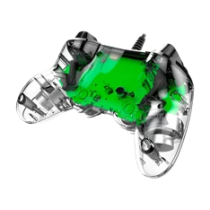 Nacon 2804956 Compact PS4 vezetékes átlátszó-halványzöld kontroller