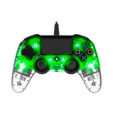 Nacon 2804956 Compact PS4 vezetékes átlátszó-halványzöld kontroller