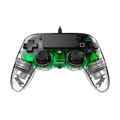 Nacon 2804956 Compact PS4 vezetékes átlátszó-halványzöld kontroller