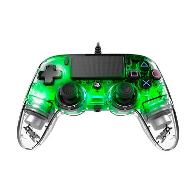 Nacon 2804956 Compact PS4 vezetékes átlátszó-halványzöld kontroller