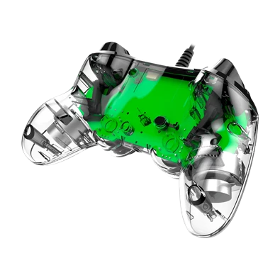 Nacon 2804956 Compact PS4 vezetékes átlátszó-halványzöld kontroller