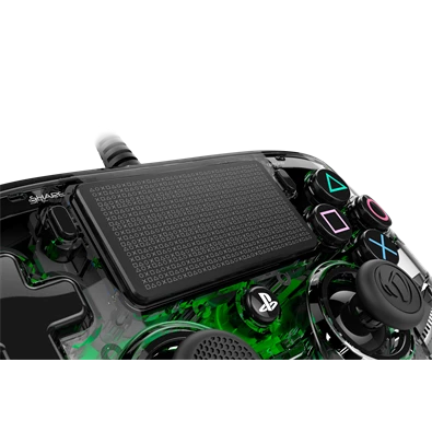 Nacon 2804956 Compact PS4 vezetékes átlátszó-halványzöld kontroller