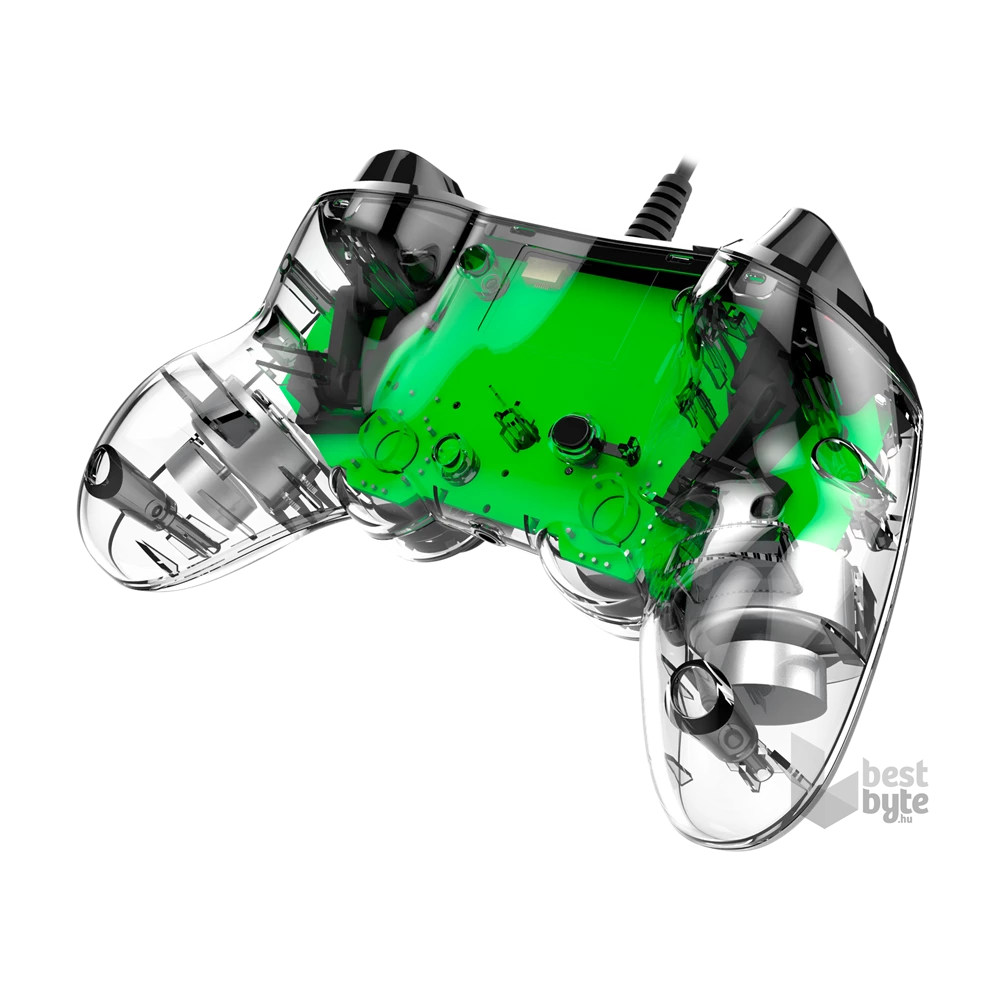 Nacon 2804956 Compact PS4 vezetékes átlátszó-halványzöld kontroller