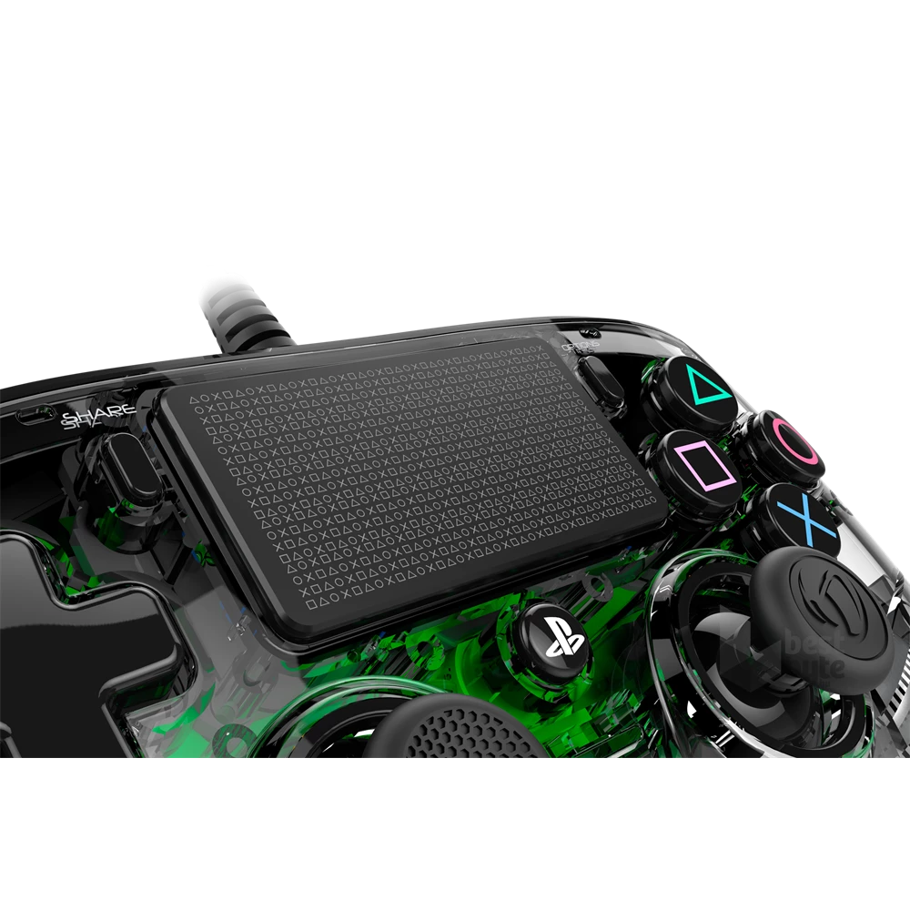 Nacon 2804956 Compact PS4 vezetékes átlátszó-halványzöld kontroller