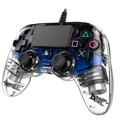 Nacon 2804957 Compact PS4 vezetékes átlátszó-halványkék kontroller