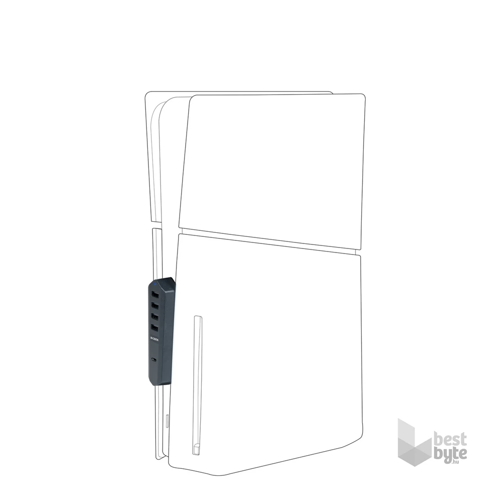Nacon 2808909 PS5 Slim konzolokhoz USB Hub