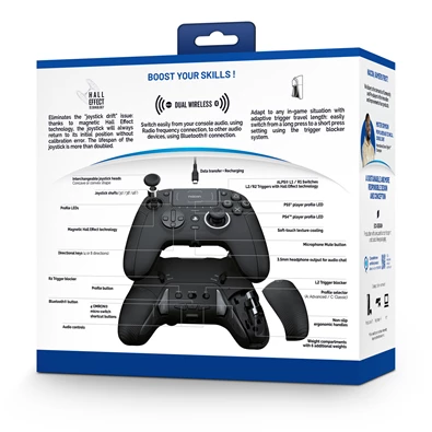 Nacon 2808848 Revolution 5 Pro PC/PS4/PS5 vezetékes és vezeték nélküli fekete kontroller