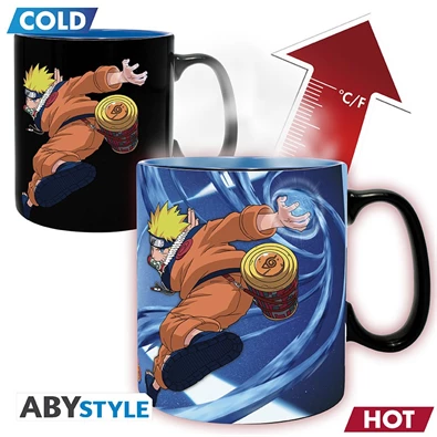 Naruto "Naruto & Sasuke" 460ml hőre változó bögre