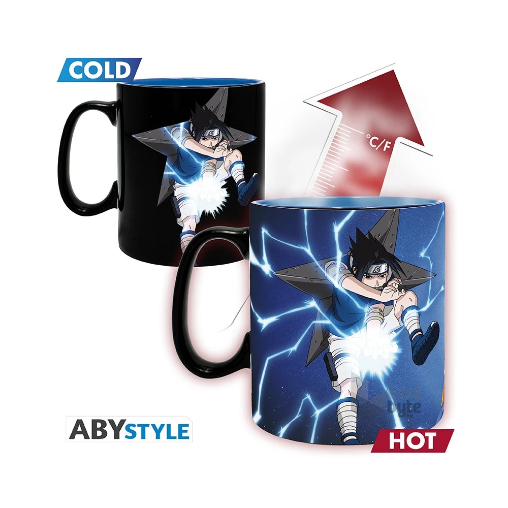 Naruto "Naruto & Sasuke" 460ml hőre változó bögre