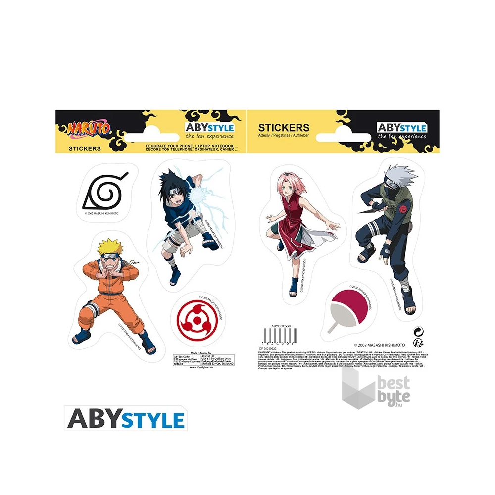 Naruto "Team 7" matrica csomag