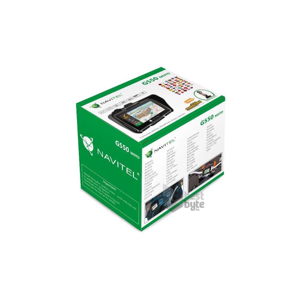 Navitel G550 Moto Full Europe LM 4.3" GPS motoros navigáció