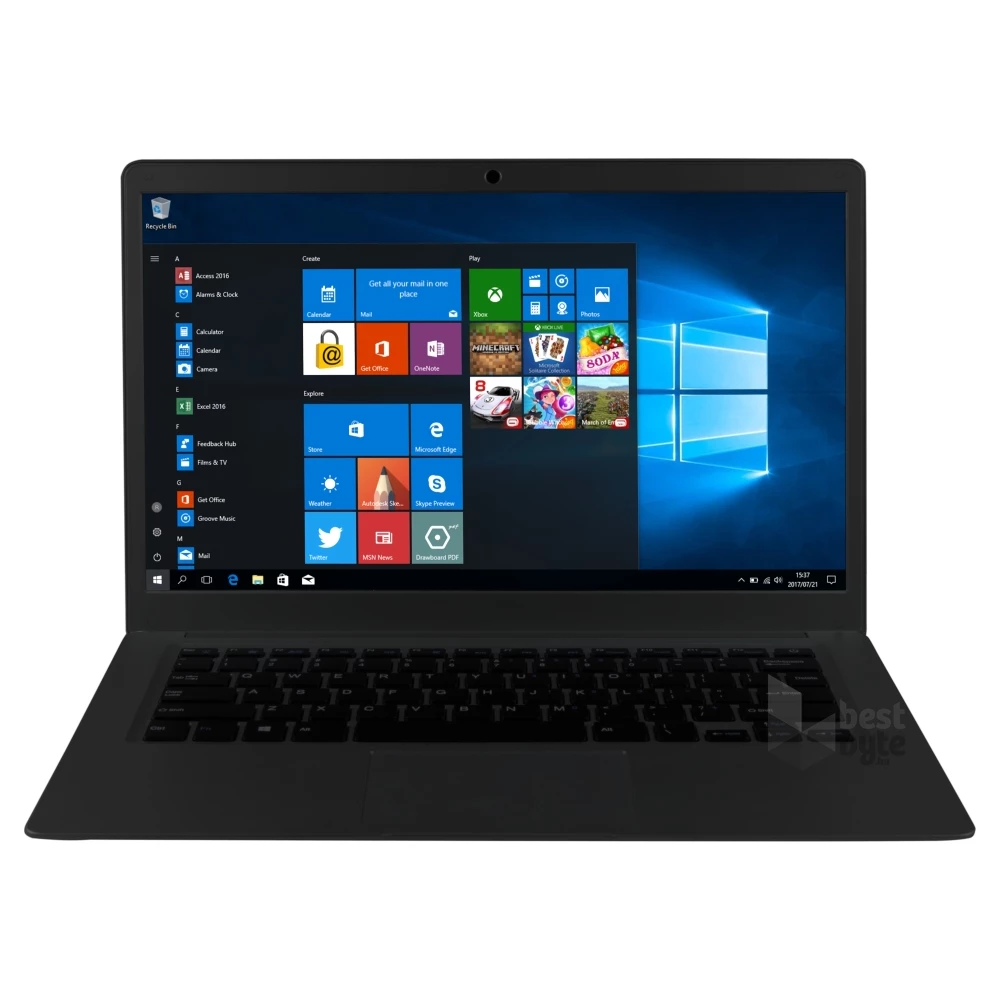 Navon Slim Book laptop (14"FHD/Intel Celeron N3350/Int. VGA/4GB RAM/64GB/Win10) - fekete