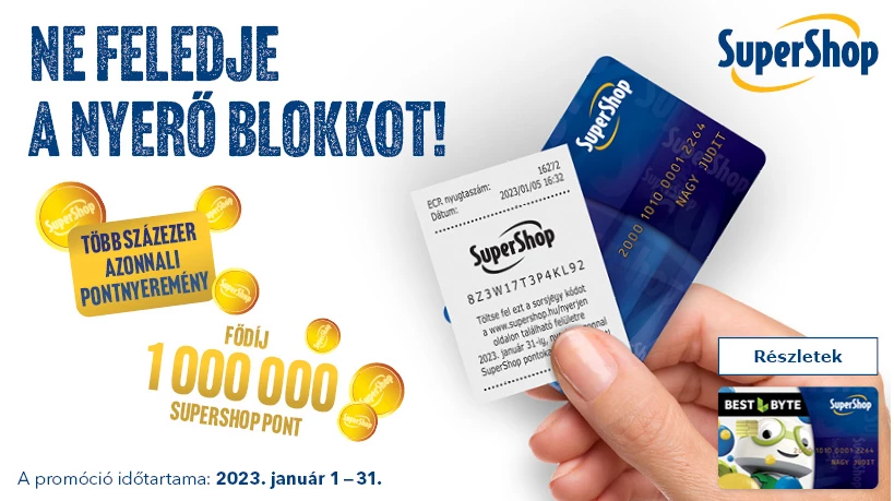 Ne feledje a nyerő blokkot!