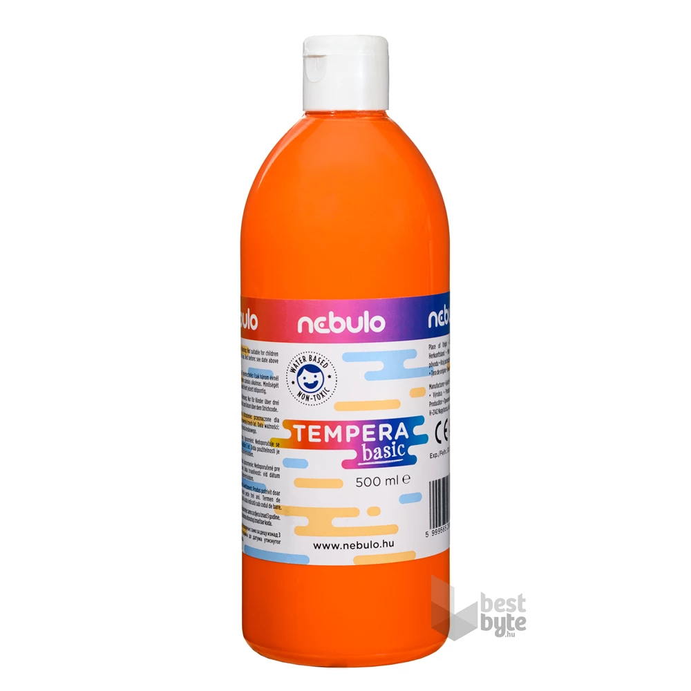 Nebulo 500 ml-es narancssárga tempera festék