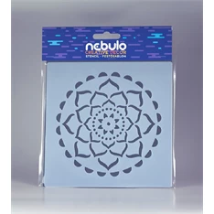 Nebulo Creative Dekor Mandala 14,5x14,5 cm műanyag sablon lap