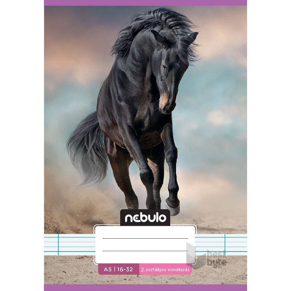 Nebulo Cuki minták A5 2. osztályos 16-32 tűzött vonalas füzet