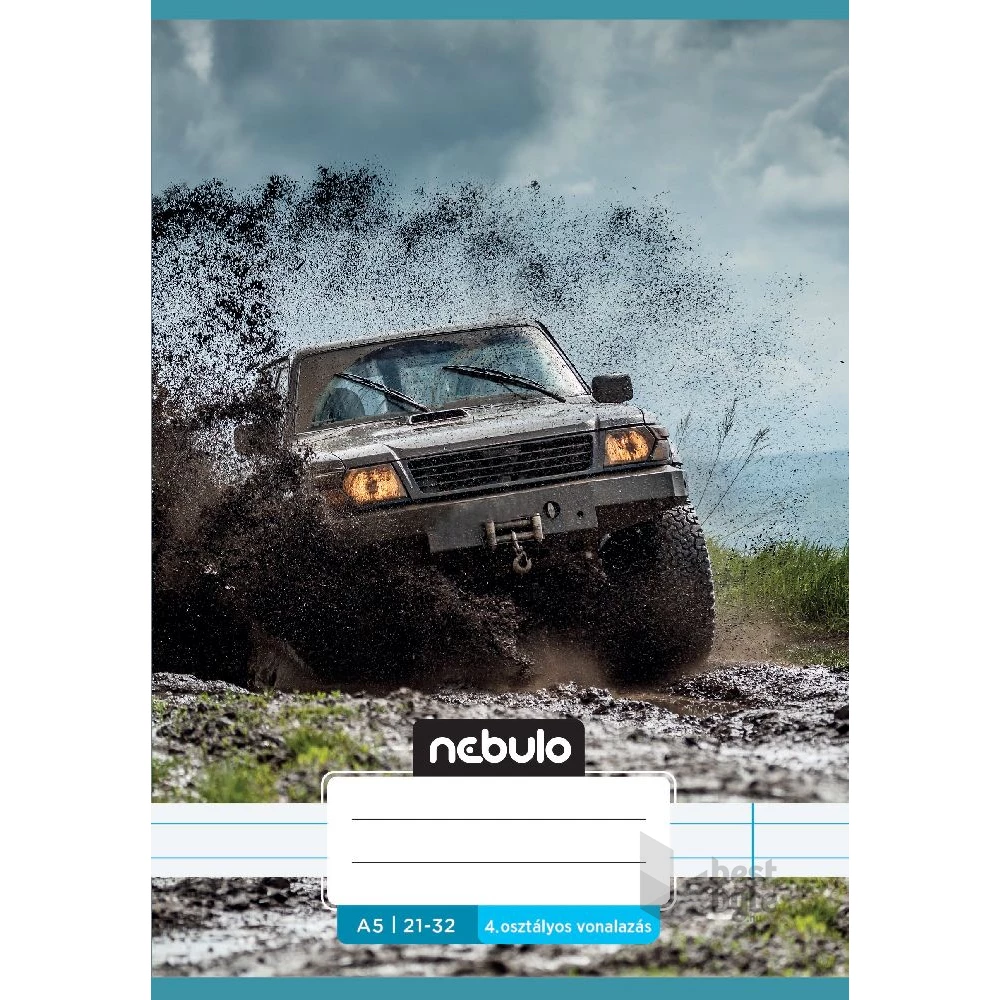 Nebulo Vagány minták I.  A5 4. osztályos 21-32 tűzött vonalas füzet