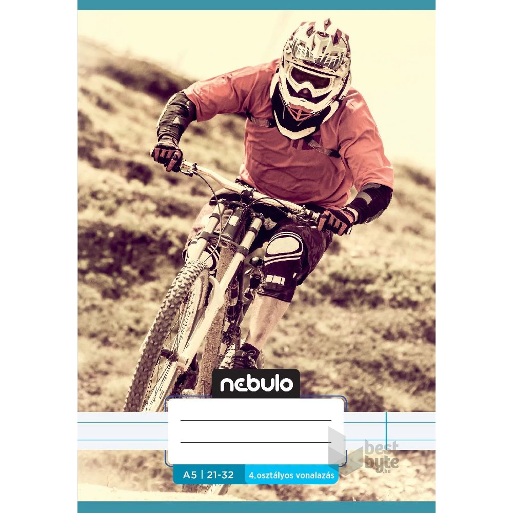Nebulo Vagány minták I.  A5 4. osztályos 21-32 tűzött vonalas füzet