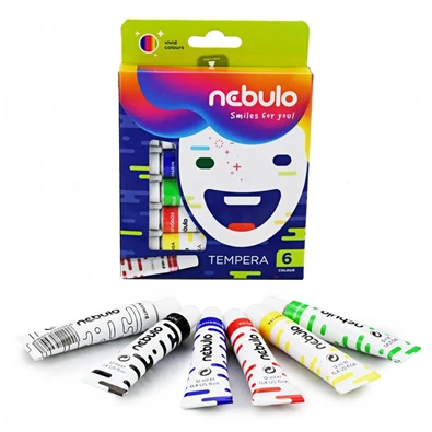 Nebulo 6 féle színű tempera készlet