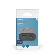 Nedis ACON2509BK digitális koax/toslink be - analóg ki RCA digitális audió konverter Nedis ACON2509BK digitális koax/toslink be - analóg ki RCA digitális audió konverter