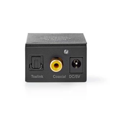 Nedis ACON2510BK 1xdigitális RCA /1xTosLink/1x (2x RCA)/1x3.5 mm digitális audió konverter Nedis ACON2510BK 1xdigitális RCA /1xTosLink/1x (2x RCA)/1x3.5 mm digitális audió konverter