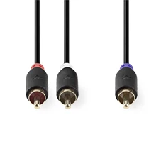 Nedis CABW24000AT30 3m RCA dugó - 2x RCA dugó mélynyomó kábel