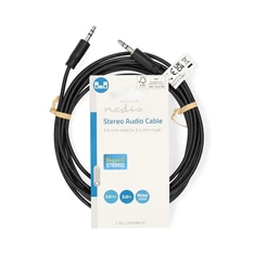 Nedis CAGL22000BK30 3m 3,5 mm jack apa - 3,5 mm jack apa sztereo audio kábel Nedis CAGL22000BK30 3m 3,5 mm jack apa - 3,5 mm jack apa sztereo audio kábel