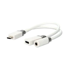 Nedis CCBW64922WT01 60W USB-C dugó - USB-C aljzat/3,5 mm sztereo jack aljzat átalakító Nedis CCBW64922WT01 60W USB-C dugó - USB-C aljzat/3,5 mm sztereo jack aljzat átalakító