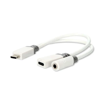 Nedis CCBW64922WT01 60W USB-C dugó - USB-C aljzat/3,5 mm sztereo jack aljzat átalakító