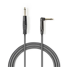 Nedis COTH23005GY30 3m 6,35mm mono jack dugó - dugó rugalmas félprofi audio kábel Nedis COTH23005GY30 3m 6,35mm mono jack dugó - dugó rugalmas félprofi audio kábel