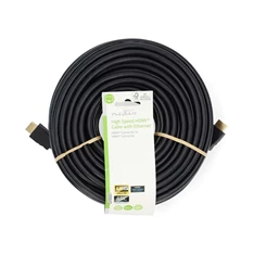 Nedis CVGL34060BK200 20m HDMI dugó - dugó, 4K@60Hz, ARC, 18 Gbps, aranyozott ultra HD HDMI kábel