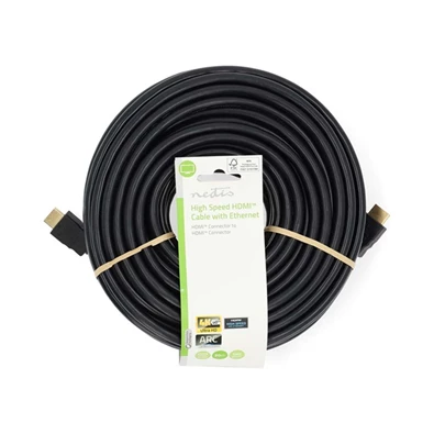Nedis CVGL34060BK200 20m HDMI dugó - dugó, 4K@60Hz, ARC, 18 Gbps, aranyozott ultra HD HDMI kábel