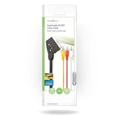 Nedis CVGP31130BK10 1m 3xRCA apa fekete SCART kábel